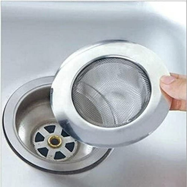 Xihbxyly Filtro de Residuos para Fregadero, Diseño Redondo de Metal, Duradero, Antiobstrucción, para Cocina y Baño, Protección para Desagüe de Ducha, Opciones Multicolor, Paquete de 1 Unidad