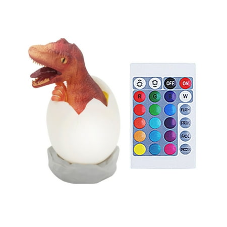 

Dinosaur Night Light Remote Control Dinosaur Bedside Lamp Color Changing Light