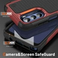 thumbnail image 4 of JTCASES for Motorola Moto G Stylus 2022 Case, Hybird PC TPU Anti-slip, Shockproof  Bumper, Military Drop Resistant, Rugged Heacy Duty Full Body Protective Shell, Slim Fit for Girls Men, Red, 4 of 8