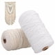 thumbnail image 2 of 3mm Cuerda torcida beige natural del cordón del cordón de algodón blanco durable de los 200m, 2 of 2