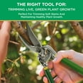 thumbnail image 2 of Miracle-Gro 8 in. Bypass Pruning Shears with Belt Pouch – 1/2 in. Cutting Capacity with Carbon Steel Blade, 2 of 6