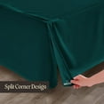 thumbnail image 5 of SGI Bedding 16 Inch Pleated Bed Skirt | Microfiber Bed Skirt | Fade Resistant, Wrinkle Free, Anti-static, Decorative, Extra Storage Space, Clutter-Free | Queen, Teal, 5 of 8