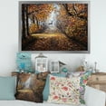 thumbnail image 3 of Designart 'Deer In The Autumn Park' Lake House Framed Art Print, 3 of 4