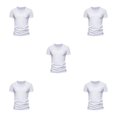 thumbnail image 3 of Sonducket Destacar con ropa de estilo africano cultural para hombres Cómodo traje tradicional de hombres africanos Unisex manga corta blanco 4XL Type2 NO2, 3 of 6