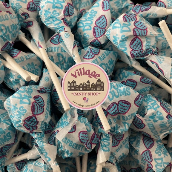 Blu Raspberry Dum Dums - 35 Count