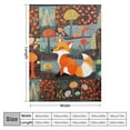thumbnail image 4 of COMIO Fox Throw Blanket for Adults Kids Warm Super Soft Cozy Micro Flannel Blanket for Bed Sofa Plane/Living Room, 4 of 6
