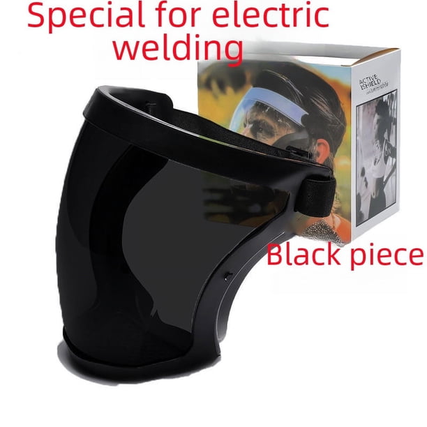 Máscara protectora para soldar, de cara completa, opaca, de alta definición, a prueba de polvo, protección solar, máscara contra salpicaduras de aceite, máscara deportiva para montar a caballo