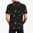 thumbnail image 6 of Wukai Heart and Stars Men’s Polo Shirts,Quick-Dry Athletic Shirt,Classic Fit Shirts-Large, 6 of 8