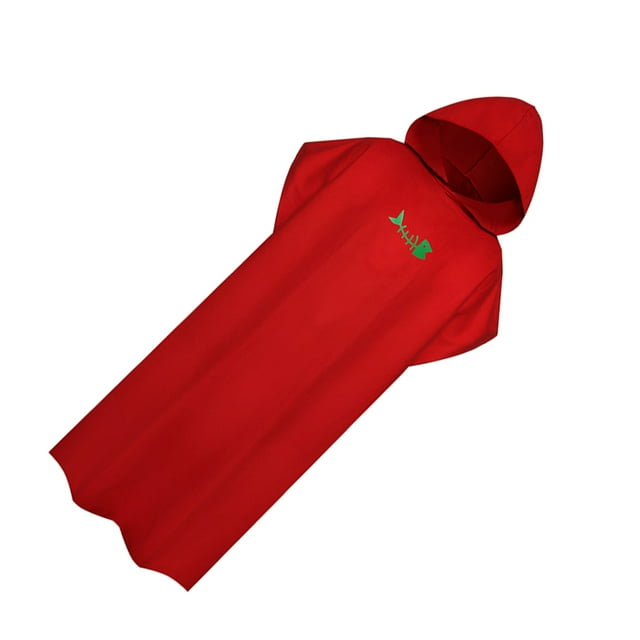 VONKY Peignoir-Serviette de Changement à Capuchon Doux et Respirant, Poncho-Serviette à Capuchon Rouge Qui Reste au Sec et Confortable