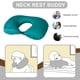 thumbnail image 3 of Almohada de viaje en forma de U, cojín inflable para el cuello de avión (pavo real), verde, 3 of 5