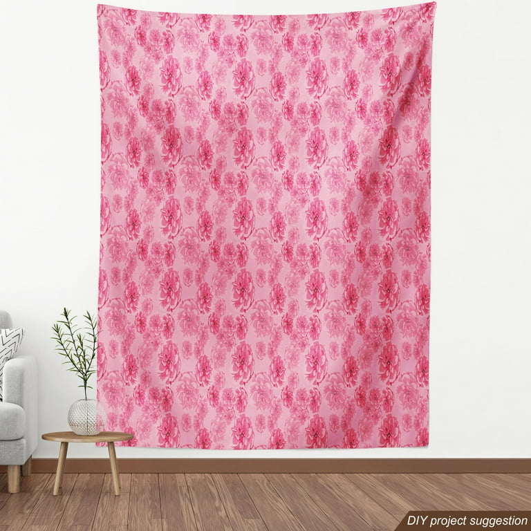 Rose Pink Fabric, Wallpaper and Home Decor