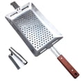 thumbnail image 1 of 2-piece Stainless Steel Spaetzle Maker Set Traditional Egg Noodle Maker Spaghetti Strainer, 1 of 8