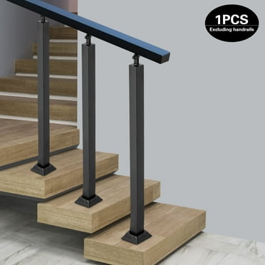 90cm Stair Balusters Posts Deck Iron Railing Handrail Building Fence Post Black