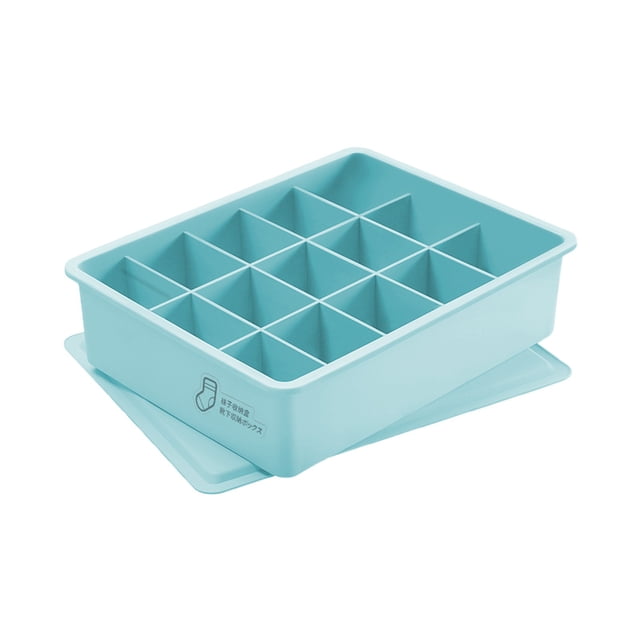 Ohufall Drawer Mounted Compartment Storage Box With Lid Household Organizer For Underwear Sock Storage
