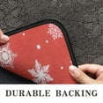 thumbnail image 6 of Red Christmas Snowflake Pattern Door Rugs,Washable Non Slip Door Mats Indoor,Decorative Door Mats,Entry Mat Indoor for Entrance,Bedroom,Kitchen,Bathroom,30"x17", 6 of 6
