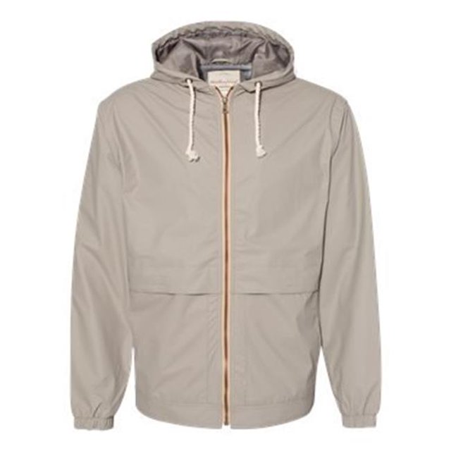 Weatherproof B04452776 Vintage Hooded Rain Jacket, Khaki - Extra Large