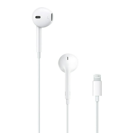 OEM Apple EarPods Headphones with Lightning Connector Microphone with Built-in Remote to Control Music, Phone Calls, and Volume. Wired Earbuds for iPhone New Non Retail Packaging