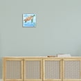 thumbnail image 2 of Stupell Industries Ocean Is Calling Sea Turtle Among Fish Swimming Graphic Art Gray Framed Art Print Wall Art, Design by Anita Phillips, 2 of 7
