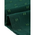 thumbnail image 5 of DARING DIVA Women's Plus Chiffon Blouse Swiss Dot Lace Pleated Top 3X Dark Green, 5 of 6