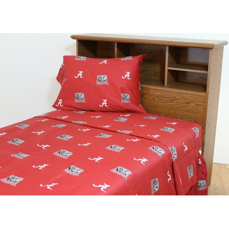 UPC 842141000002 product image for Alabama Crimson Tide 100% cotton, 3 piece sheet set - flat sheet, fitted sheet,  | upcitemdb.com