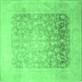 thumbnail image 1 of Ahgly Company Indoor Square Persian Emerald Green Traditional Area Rugs, 4' Square, 1 of 4
