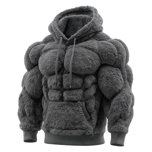 Decoraciones para el día de San Valentín, adornos para el día de San Valentín, regalos para el día de San Valentín Sudadera con capucha de franela vintage para hombre Sudadera cálida de polar estilo u