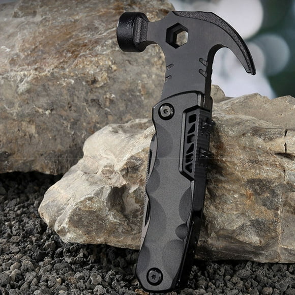 Multifunctional Pliers 13 In 1 Claw Hammer Pliers 13 In Stainless Steel Multitool with Sheath Outdoor Camping Emergency Supplies Gray