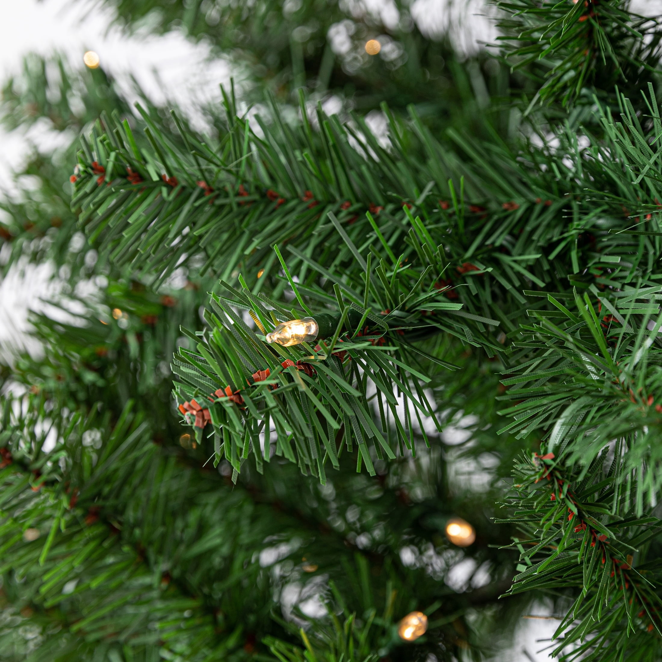 6.5' Pre-Lit Madison Pine Green Artificial Christmas Tree with Color-Changing LED Lights and Stand, by Holiday Time