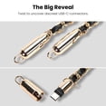 thumbnail image 5 of MyBat Pro Atelier Series 4.2FT Crossbody Strap + USB-C Charging Cable - Gold, 5 of 9