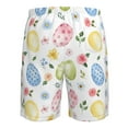 thumbnail image 6 of Disketp Men'S Swim Trunks Hawaiian Breathable Surf Beach Swimsuits Mesh Lining Beach Shorts With Pockets-Easter Egg3, 6 of 9