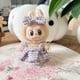 thumbnail image 5 of Muñecas de peluche Labubu I II de 17 cm, lindas mini muñecas de peluche, ropa coreana Kpop Exo, accesorios DIY, falda rosa, regalos, nuevo estilo, 5 of 5