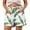 Green, variant on Erwazi Shorts for Women Hawaiian Printed Drawstring Waist Casual Summer Shorts Outfits with Pockets
