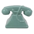 thumbnail image 4 of Vintage Nostalgia Teal Rotary Telephone 7"L Money Coin Piggy Bank Decor, 4 of 5