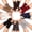 Black, variant on Women Half Finger Knitted Gloves, Soft Winter Hand Arm Wrist Warm Solid Color Fingerless Thumb Hole Mittens