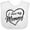 AA-White, variant on Inktastic I Love My Mommy in Black Chalk Heart Boys or Girls Baby Bib