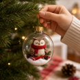 thumbnail image 5 of Qwtwty Glowing Christmas Tree Ornaments Christmas Decorations, Shatterproof Mini Clear Christmas Themed Hanging Pendants for Xmas Tree Decor, 5 of 7