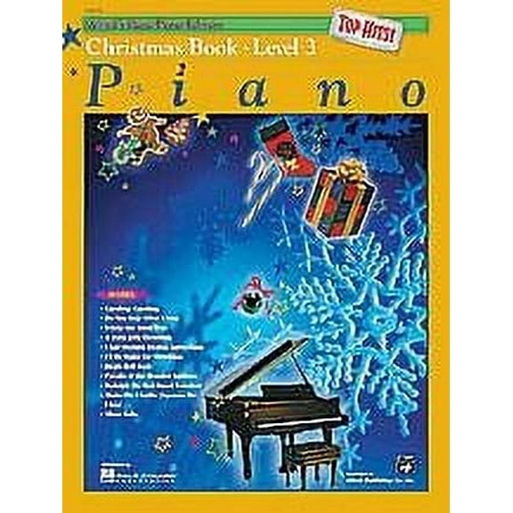 Alfred's Basic Piano Course: Top Hits! Christmas Book 3