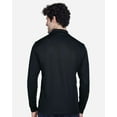 thumbnail image 3 of CORE365 88192T Men's Tall Pinnacle Performance Long Sleeve Piqué Polo-Black-6XLT, 3 of 5