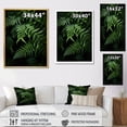 thumbnail image 4 of Designart "Ferns Plant Mystical Forms I" Floral & Botanical Floater Framed Wall Decor, 4 of 7