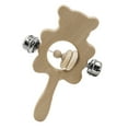 thumbnail image 1 of DPTALR Wooden Bear Baby Rattles Bracelet Teething Pain Relief Gifts Small Bell, 1 of 3