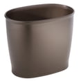 thumbnail image 1 of Bote de basura InterDesign, ovalado, plástico, colección Kent, bronce, 1 of 4