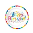 thumbnail image 1 of Vajilla desechable de papel de colores para cumpleaños, arreglos festivos para niños, suministros para platos de papel para tartas de fiesta, 1 of 6