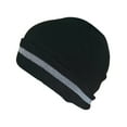 thumbnail image 1 of Skull Caps for Men Reflective Liner Solid Color Winter Beanie Warm Multifunction Windproof Coldness Protection Casual Cycling Black, 1 of 6