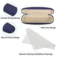 thumbnail image 4 of Uxcell Glasses Case Hard Shell, 2 Pack Eyeglass Case Eye Glasses Case Hard Protector Concise for Women Men Glasses, Blue, 4 of 7