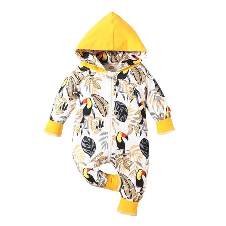 

Yidarton 3-6M 2022 baby onesie toddler baby hooded harness newborn crawling clothes jumpsuit baby clothes