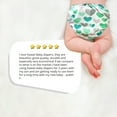 thumbnail image 6 of KaWaii Baby HD3 Pocket Cloth Diaper - Reusable with 2 Inserts, Adjustable (8-36 lbs), Daycare & Overnight Use, Witchery Trick Print, 6 of 7