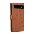 thumbnail image 3 of Nalacover Case for Google Pixel 6A - Card Holder PU Leather Wallet Cover with Magnetic Clasp Stand Hand Strap, Soft TPU Inner Shockproof Anti-Scratches Case for Google Pixel 6A, Brown, 3 of 10