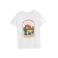 thumbnail image 4 of Camiseta de mujer con cuello redondo y trajes elegantes, camiseta básica para uso diario, camping M, 4 of 7