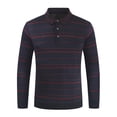 thumbnail image 2 of Fesfesfes Fall And Winter Blouse for Men New Product Color-blocking Stripes Everyday Men's Long-sleeved Sweater Sale Items, 2 of 3