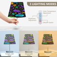 thumbnail image 3 of Table Lamps 3 Color 10 Way Dimmable LED Nightstand Lamp for Bedroom, Living Room, Home Office Colorful Halloween Elements Small, 3 of 7